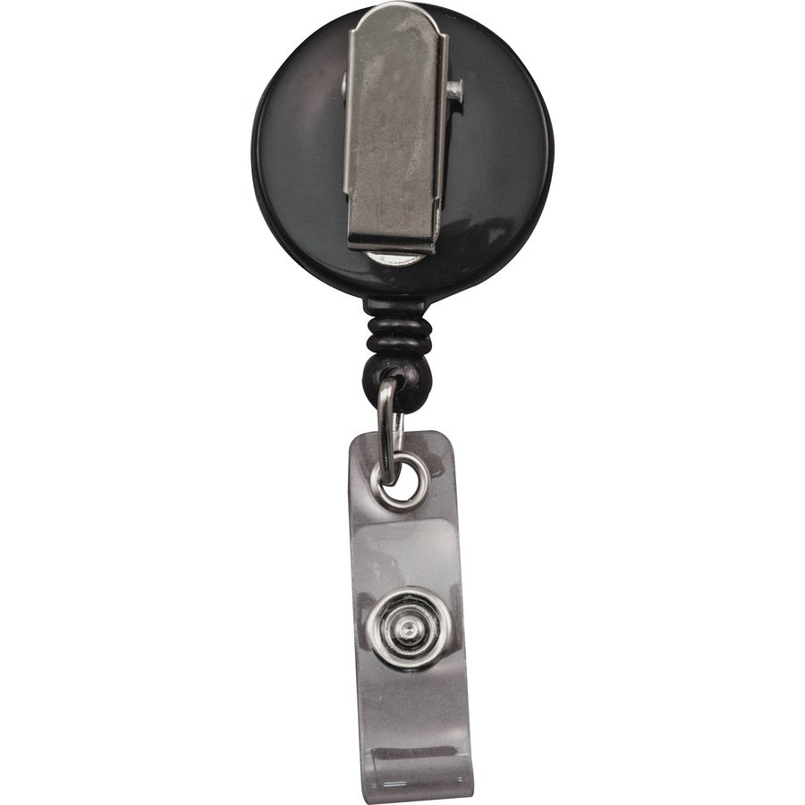 Advantus Snap Clip Retractable ID Reel - Rear
