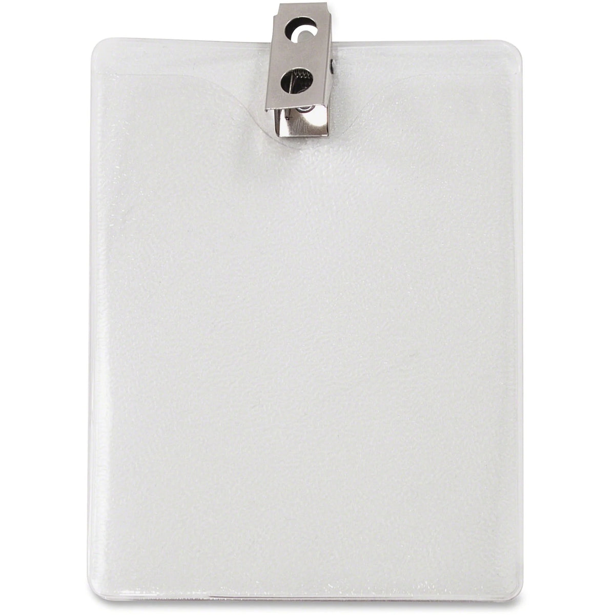 Advantus Vertical Badge Holder: Clear Vinyl 3’’ x 4’’ - 50 Pack - ID Badges & Supplies
