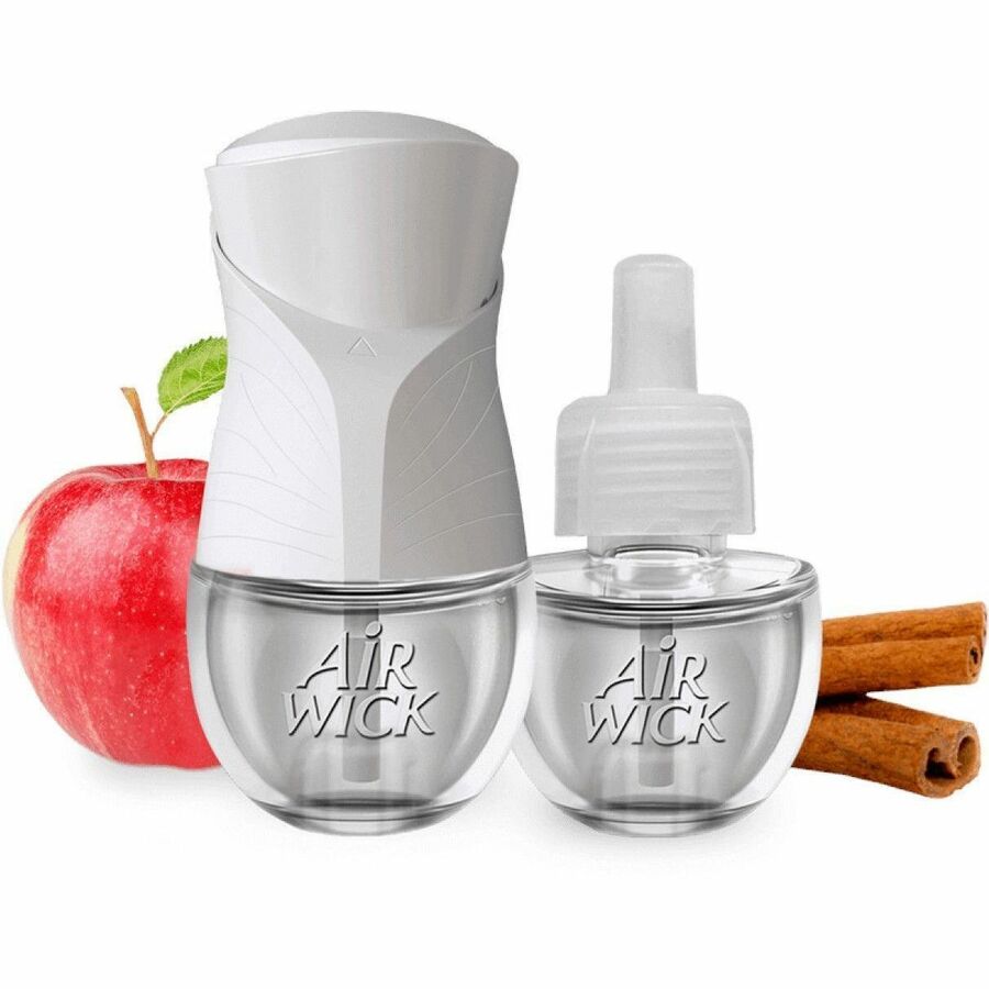 Air Wick Apple Scented Oil - 0.6 fl oz (0 quart) - Cinnamon Medley - 60 Day - Long Lasting - 2/Pack - 6 / Carton