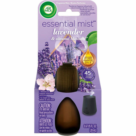 Air Wick Essential Mist Lavender & Almond Blossoms Oil Refill - 0.7 fl oz - Long Lasting Fragrance - Fresheners