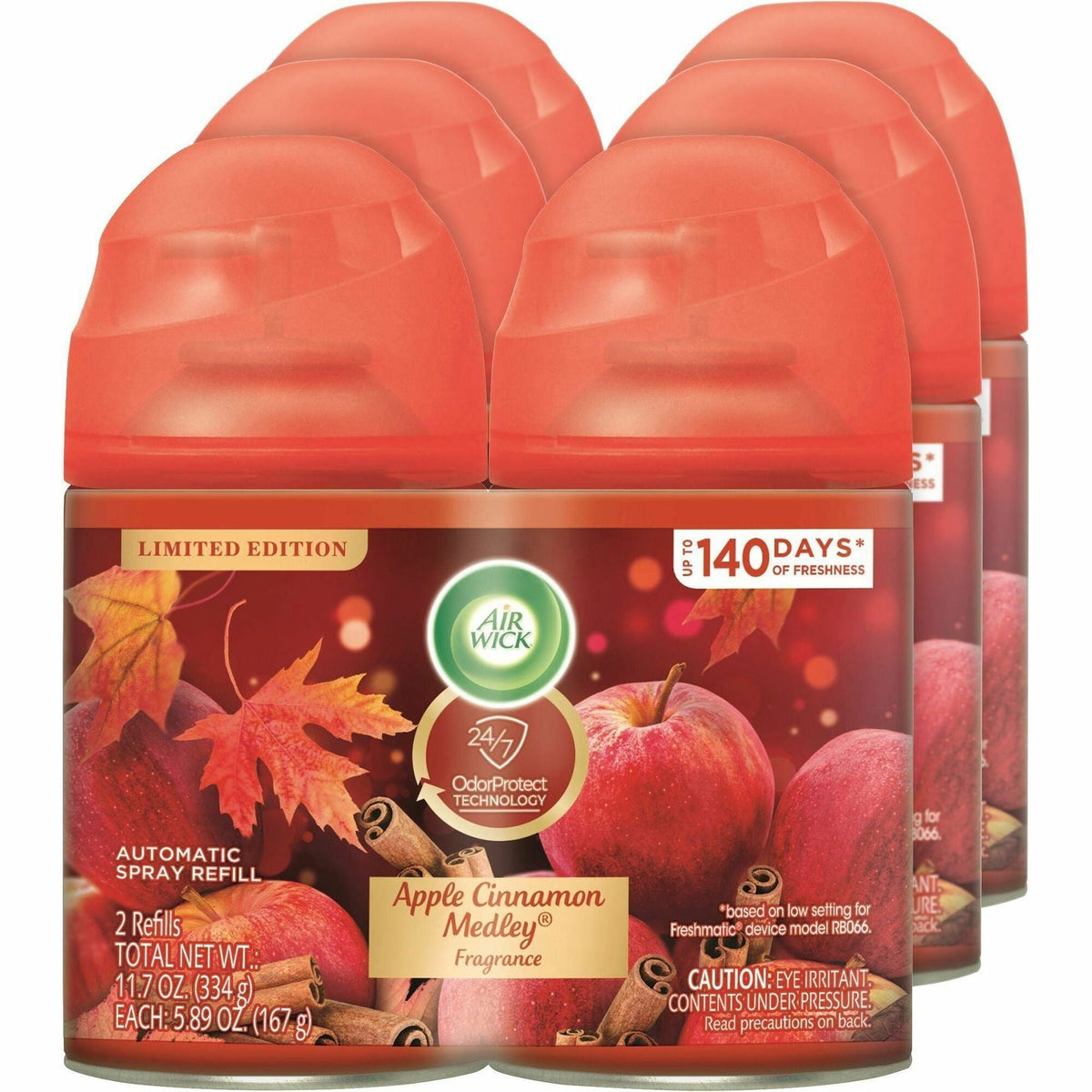 Air Wick Freshmatic Freshener Spray Refill - 5.90 oz - Apple Cinnamon Medley - 60 Day - Fresheners