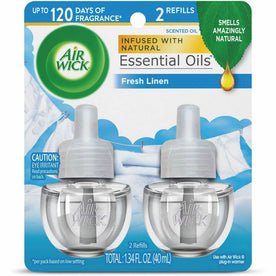 Air Wick Linen Scented Oil Warmer Refill - 0.7 fl oz (0 quart) - Fresh - 60 Day - 2 / Pack - Fresheners