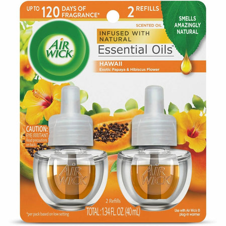Air Wick Papaya Scented Oil: Hawaii Exotic & Hibiscus Flower - 2 Pack - Fresheners