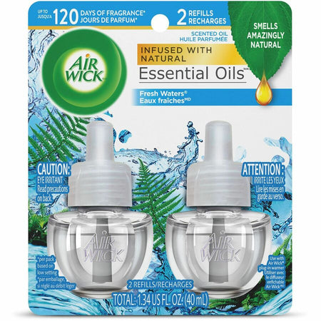 Air Wick Scented Oil Warmer Refill - 0.7 fl oz (0 quart) - Freshwater - 60 Day - 2 / Pack - Fresheners