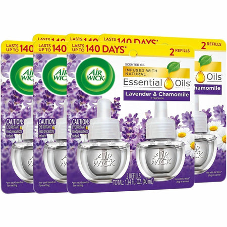 Air Wick Scented Oil Warmer Refill - 0.7 fl oz (0 quart) - Lavender Chamomile - 60 Day - 2/Pack - 6 / Carton