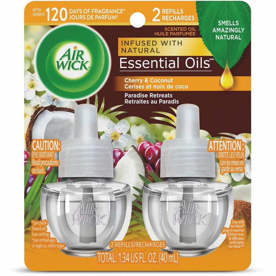 Air Wick Scented Oil Warmer Refill - 0.7 fl oz (0 quart) - Paradise Retreat - 60 Day - Wall Mountable Long Lasting