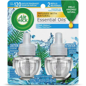 Air Wick Scented Oil Warmer Refill - 0.7 fl oz (0 quart) - Freshwater - 60 Day - 2 / Pack - Fresheners