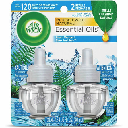 Air Wick Scented Oil Warmer Refill - 0.7 fl oz (0 quart) - Freshwater - 60 Day - 2 / Pack - Fresheners