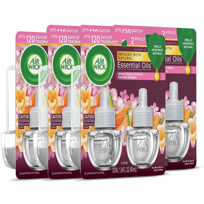 Air Wick Scented Oil Warmer Refill: Summer Delights - Long Lasting Fragrance - Fresheners
