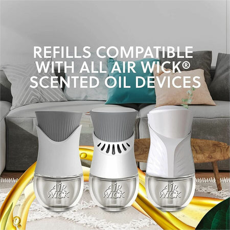 Air Wick Scented Oil Warmer Unit - 6 / Carton - White - Plastic - Fresheners