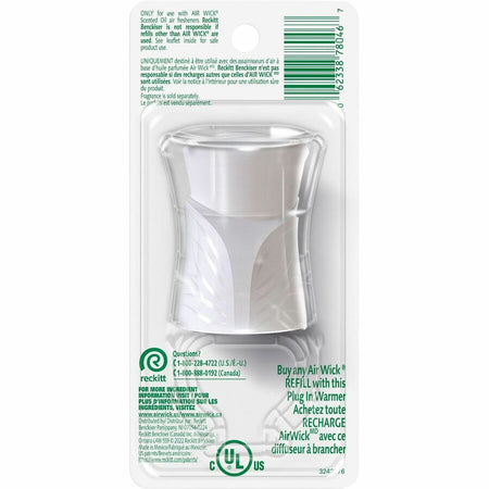 Air Wick Scented Oil Warmer Unit - 6 / Carton - White - Plastic - Fresheners