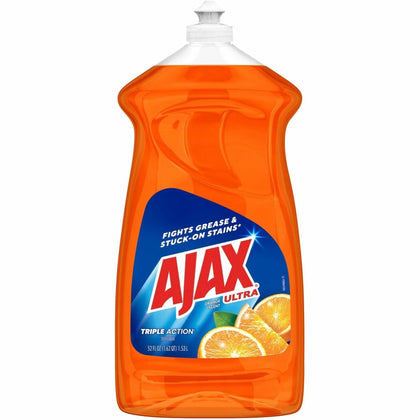 AJAX Triple Action Dish Soap: Orange Scent 52 fl oz - Phosphate-free & Kosher-free - Dish/Dishwasher Detergents