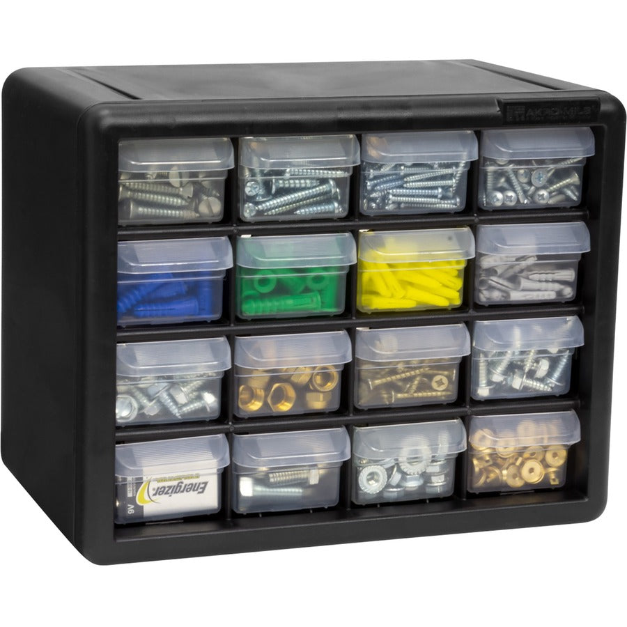 Akro-Mils 16-Drawer Plastic Storage Cabinet - Right