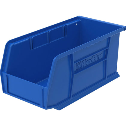 Akro-Mils Akrobins Storage Bin: 5x5.50x10.90 - Unbreakable Water Proof Stackable - Blue Poly - Tool & Organization