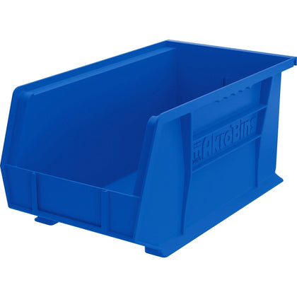 Akro-Mils Akrobins Storage Bin: 7’’x8.30’’x14.80’’ - Unbreakable Waterproof Stackable - Blue Poly - Tool & Organization