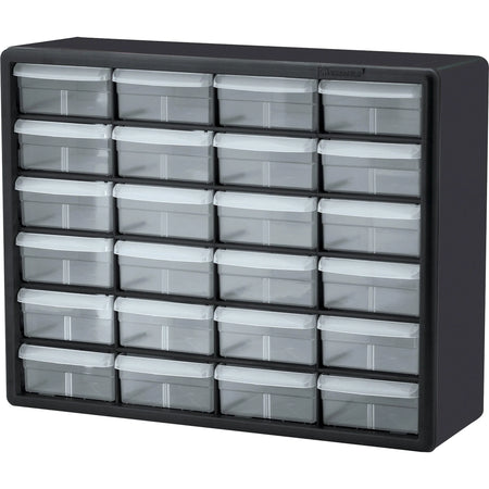 Akro-Mils Plastic Storage Cabinet: 24 Drawers Stackable Unbreakable - Tool & Organization