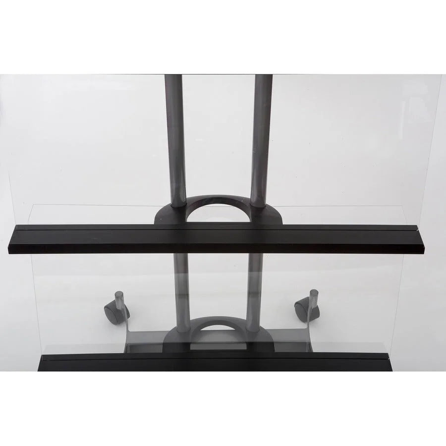 Alba Display Rack: Document Holder for 1050 Sheets - Black Chrome - 65.75’’ x 28.74’’ 12.80’’ - Floor Racks