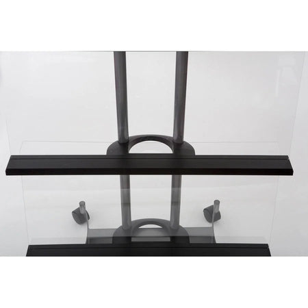 Alba Display Rack: Document Holder for 1050 Sheets - Black Chrome - 65.75’’ x 28.74’’ 12.80’’ - Floor Racks