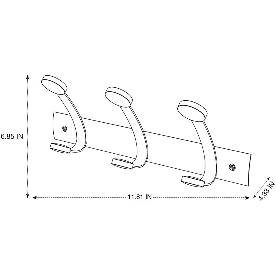 Alba Double Wooden Wall Coat Hook - Alternate-Image2