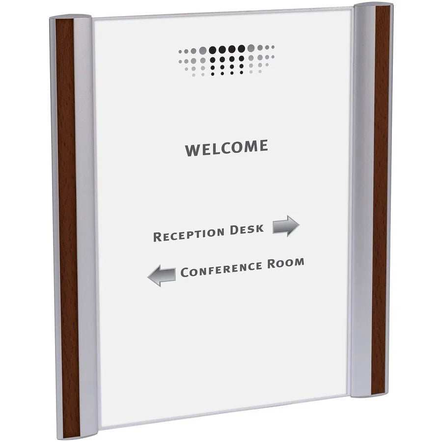 Alba Sign Holder: Wall/Door Mountable Anti-glare Aluminum - 12.1’’ x 13.2’’ - Signs & Nameplates