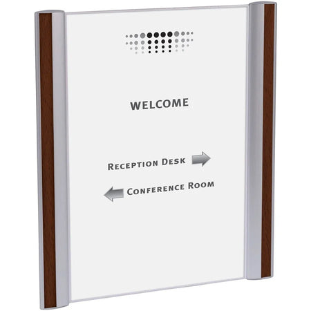 Alba Sign Holder: Wall/Door Mountable Anti-glare Aluminum - 12.1’’ x 13.2’’ - Signs & Nameplates