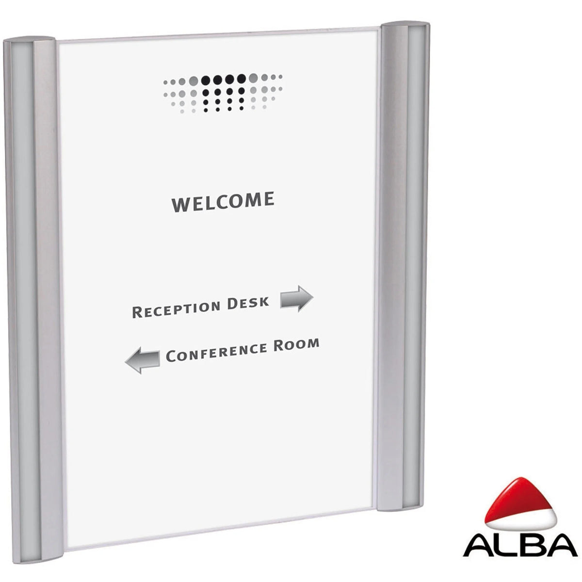 Alba Sign Holder: Wall/Door Mountable Anti-glare Aluminum - 12.1’’ x 13.2’’ - Signs & Nameplates
