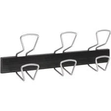 Alba Wall Coat Peg - 6 Hooks - 132.28 lb (60 kg) Capacity - 6.5’’ Height x 18.1’’ Length - for Clothes - Plastic