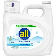 all Free Clear Liquid Laundry Detergent - 118 fl oz (3.7 quart) - 94 Loads - Skin-friendly Hypoallergenic Dye-free