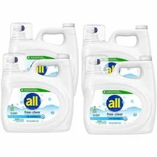all Free Clear Liquid Laundry Detergent - For Washing Machine - 118 fl oz (3.7 quart) - 94 Loads - Skin-friendly