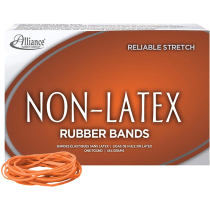 Alliance Rubber #19 Orange Bands - Latex-free Stretchable - 1440/Box - Plastic/Rubber