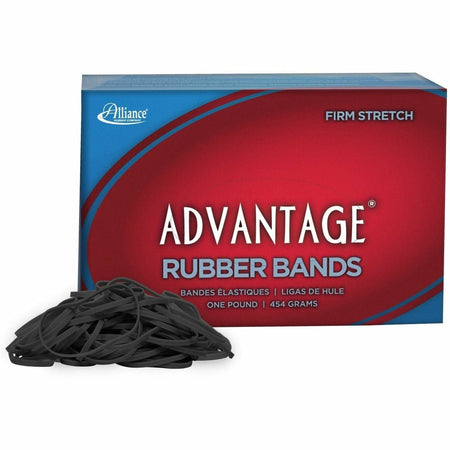 Alliance Rubber #32 Advantage Classic Black: 3’’ Length x 0.1’’ Width - 700/Box - Plastic/Rubber Bands