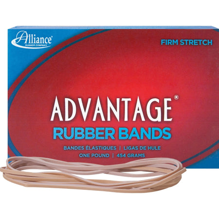 Alliance Rubber Advantage #117B Bands - 7’’ Length x 0.1’’ Width - Natural Crepe - 200/Box - Plastic/Rubber