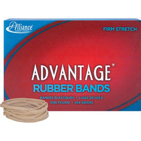 Alliance Rubber Advantage #32 Bands - 3’’ Length x 0.1’’ Width - Natural - 700/Box - Plastic/Rubber