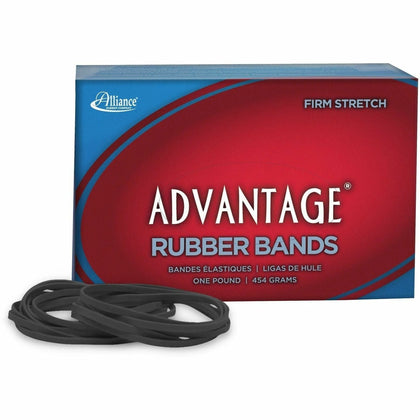 Alliance Rubber Advantage Classic Black #33: 3.5’’ Length x 0.1’’ Width - 600/Box - Plastic/Rubber Bands