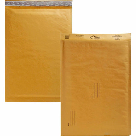 Alliance Rubber Kraft Bubble Mailers - #6 - 12.5’’ x 19’’ - Peel & Seal - Paper - 25/Carton