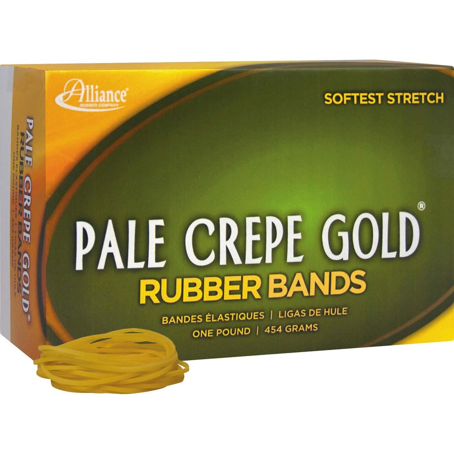 Alliance Rubber Pale Crepe Gold Rubber Bands - Right