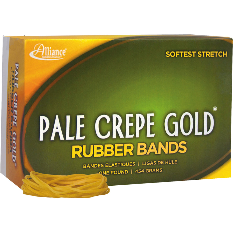 Alliance Rubber Pale Crepe Gold Rubber Bands - Alternate-Image1