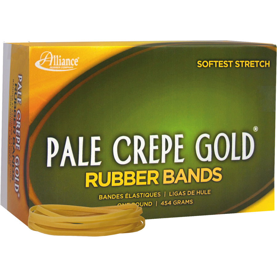 Alliance Rubber Pale Crepe Gold Rubber Bands - Alternate-Image1