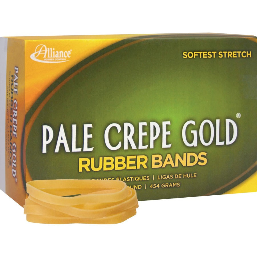 Alliance Rubber Pale Crepe Gold Rubber Bands - Right