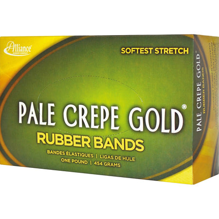 Alliance Rubber Pale Crepe Gold Rubber Bands - Left