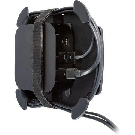 Allsop Cable Organizer Wrap Caddy - Black - 1’’ Length - Electronic Accessories
