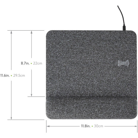 Allsop PowerTrack Plush Wireless Charging Mousepad - (32304) - Alternate-Image1