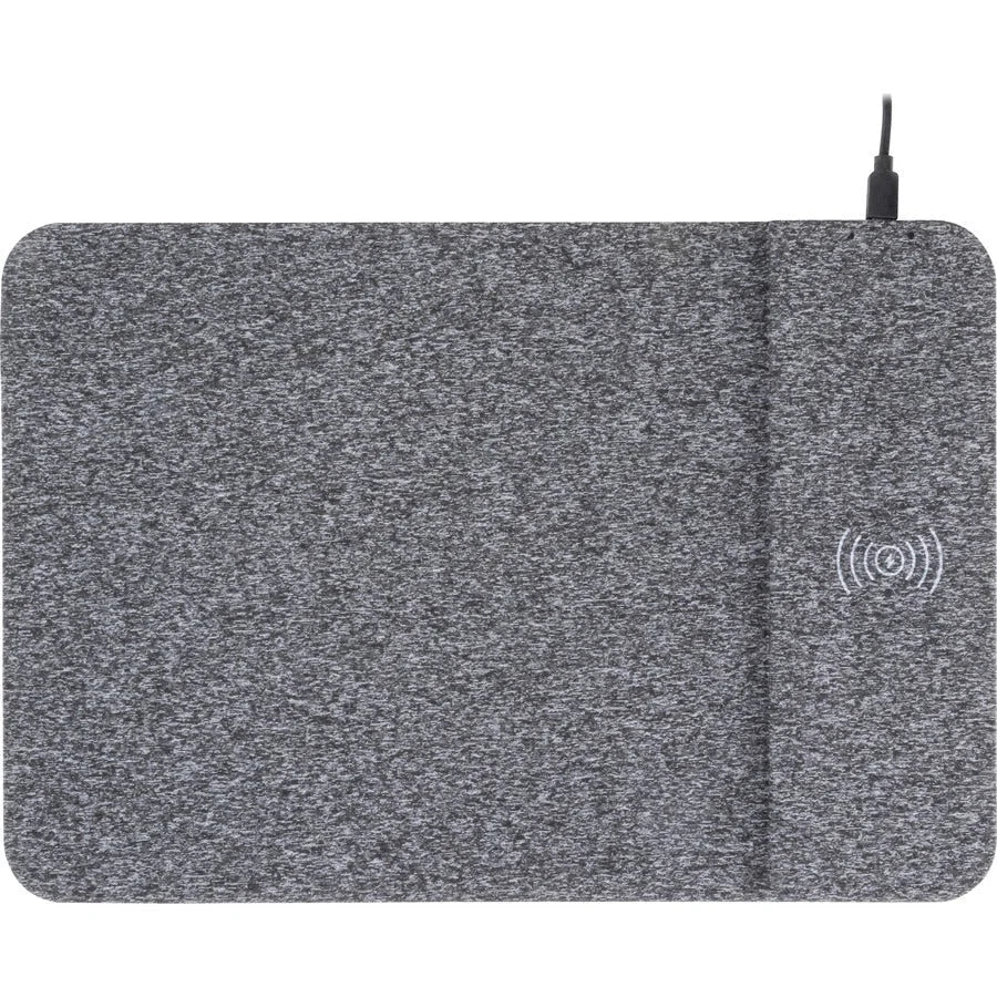 Allsop PowerTrack Wireless Charging Mousepad - Black Fabric - 0.25’’ x 13’’ 8.75’’ - Mouse Pads & Wrist Rests