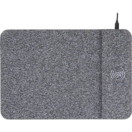 Allsop PowerTrack Wireless Charging Mousepad - Black Fabric - 0.25’’ x 13’’ 8.75’’ - Mouse Pads & Wrist Rests