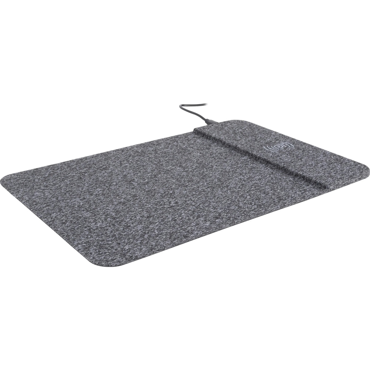 Allsop PowerTrack Wireless Charging Mousepad - Black Fabric - 0.25’’ x 13’’ 8.75’’ - Mouse Pads & Wrist Rests
