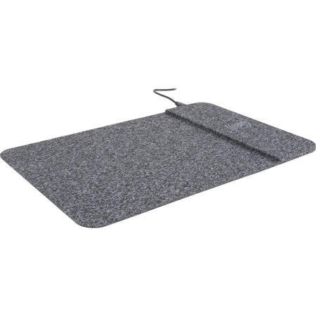 Allsop PowerTrack Wireless Charging Mousepad - Black Fabric - 0.25’’ x 13’’ 8.75’’ - Mouse Pads & Wrist Rests