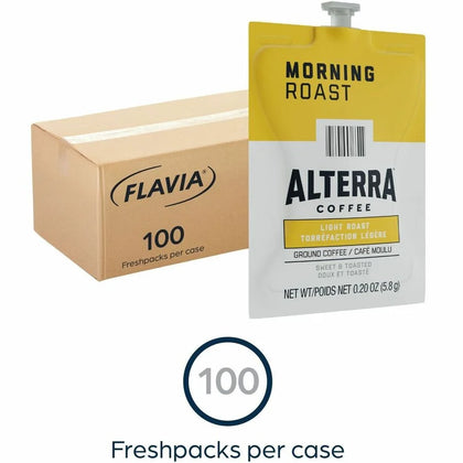 Alterra Freshpack Morning Roast Coffee - Light & Smooth - 100/Carton