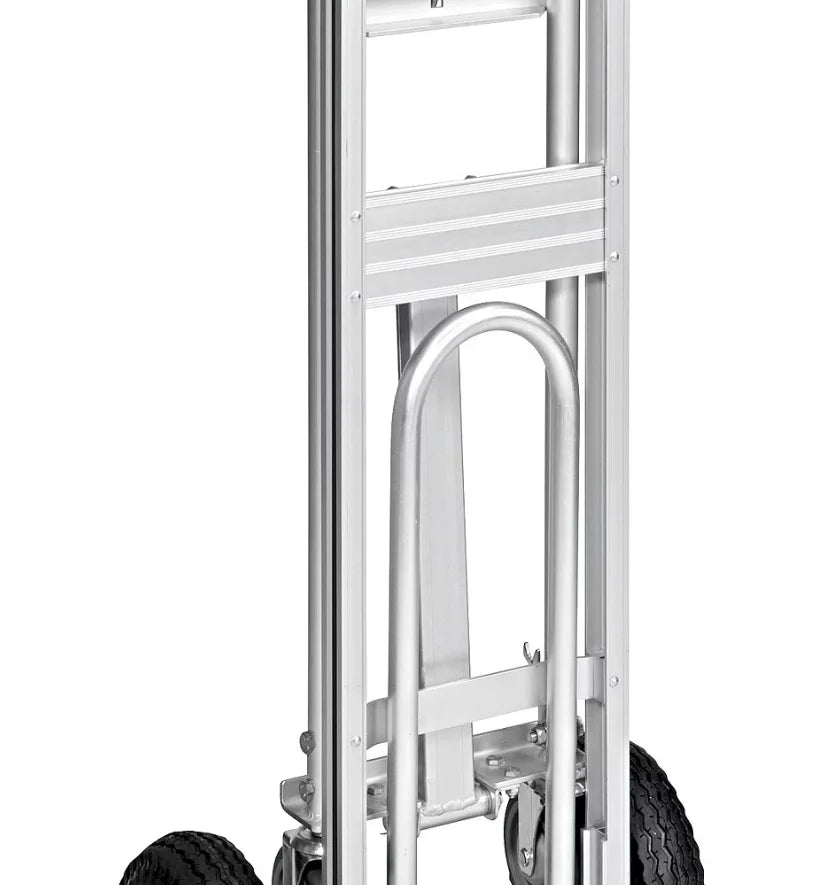 Aluminum 3-In-1 Hand Truck - Pneumatic Wheels - Cleaning Supplies