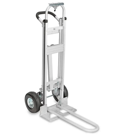 Aluminum 3-In-1 Hand Truck - Pneumatic Wheels - Cleaning Supplies