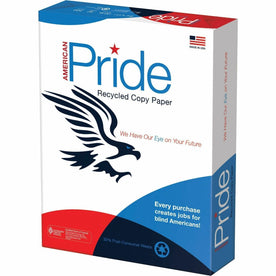 American Pride Recycled Copy Paper: Sustainable White Sheets - 500/Ream - & Printer Paper